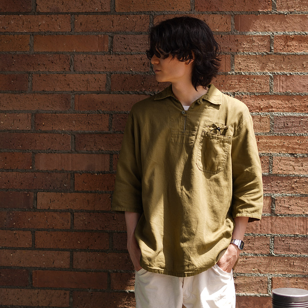 JAPAN BLUE JEANS(ジャパンブルージーンズ) CODE:SILVER ミリタリープルオーバーシャツ