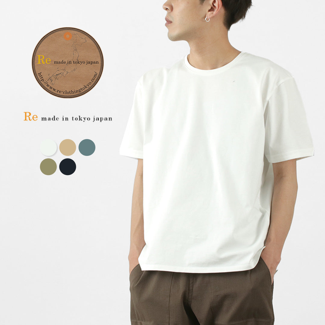 RE MADE IN TOKYO JAPAN(アールイー) 東京メイド ドレスオーガニックTシャツ