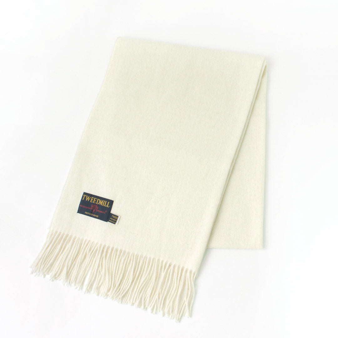 TWEED MILL(ツイードミル) 70×213 ラムウール ストール ソリッド