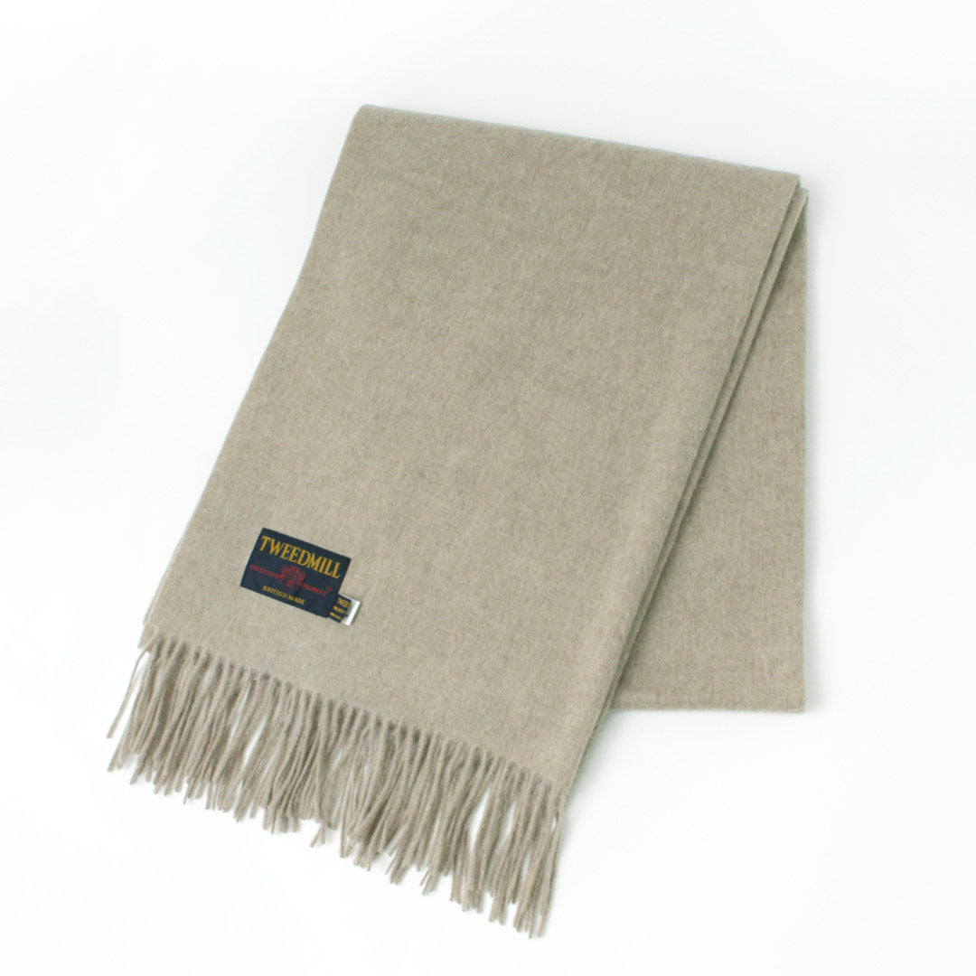 TWEED MILL(ツイードミル) 70×213 ラムウール ストール ソリッド
