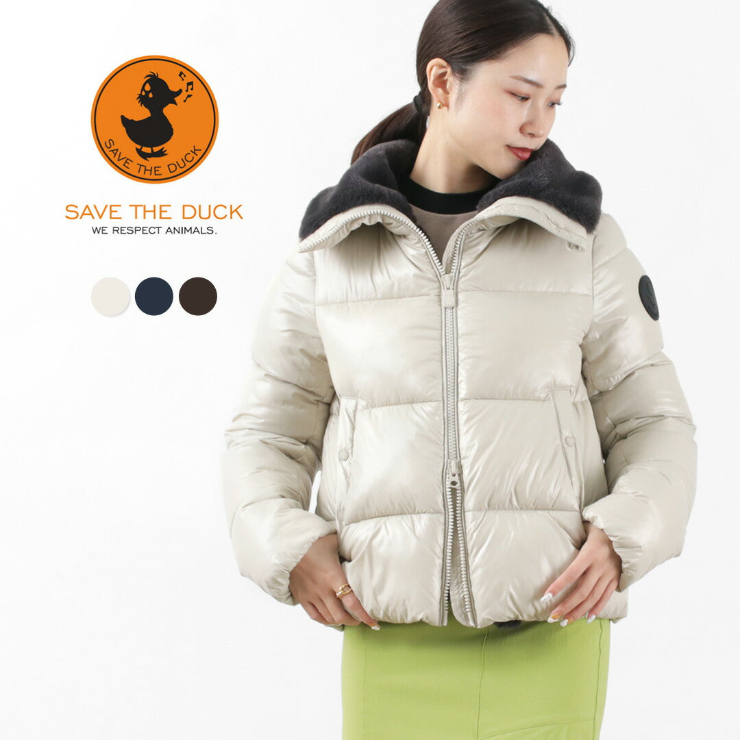 SAVE THE DUCK(セーブザダック) モマ シンセティック ダウン スタンドファーカラー ジャケット