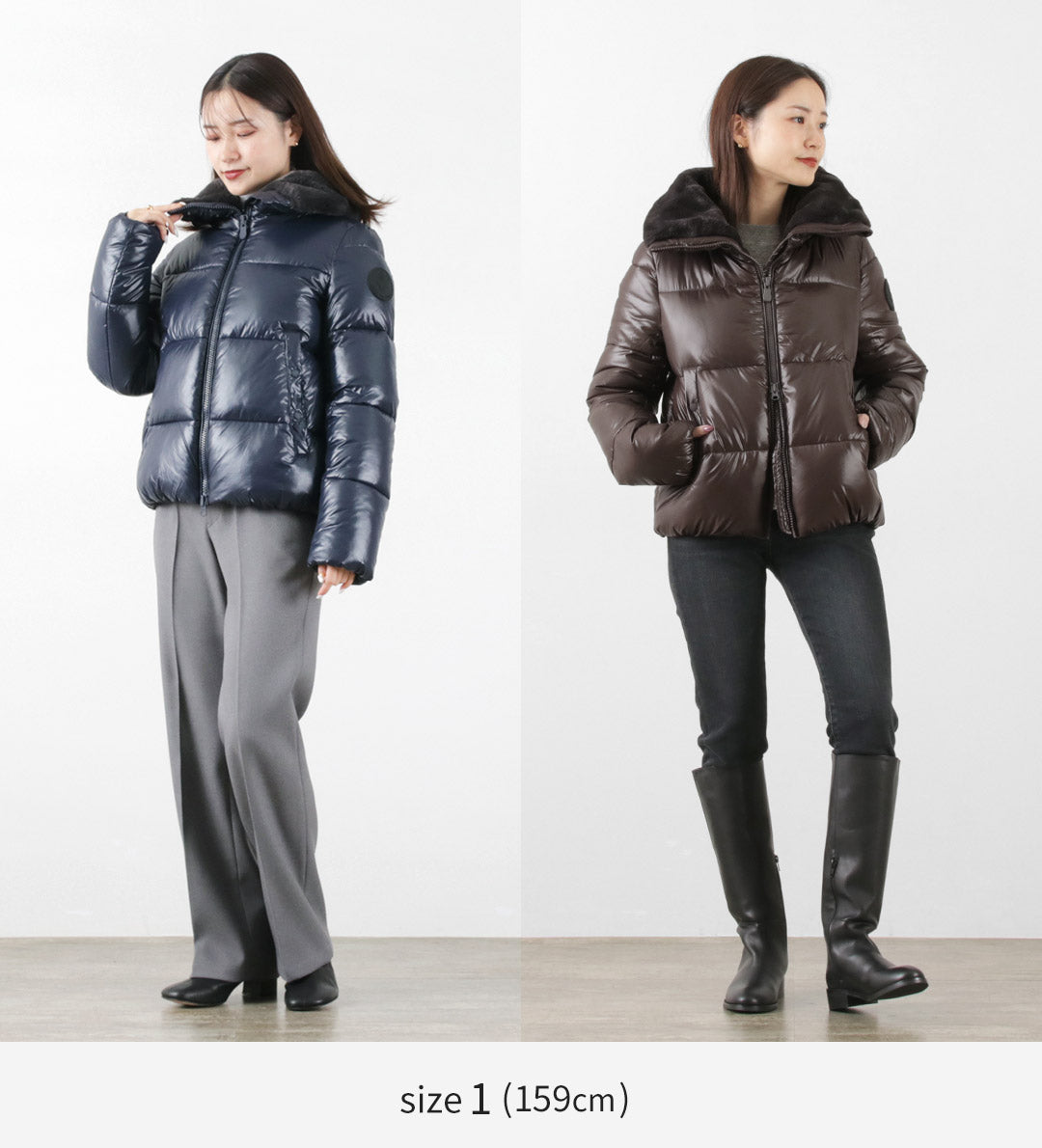 SAVE THE DUCK(セーブザダック) モマ シンセティック ダウン スタンドファーカラー ジャケット