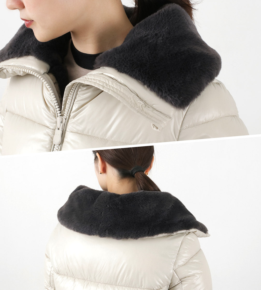 SAVE THE DUCK(セーブザダック) モマ シンセティック ダウン スタンドファーカラー ジャケット