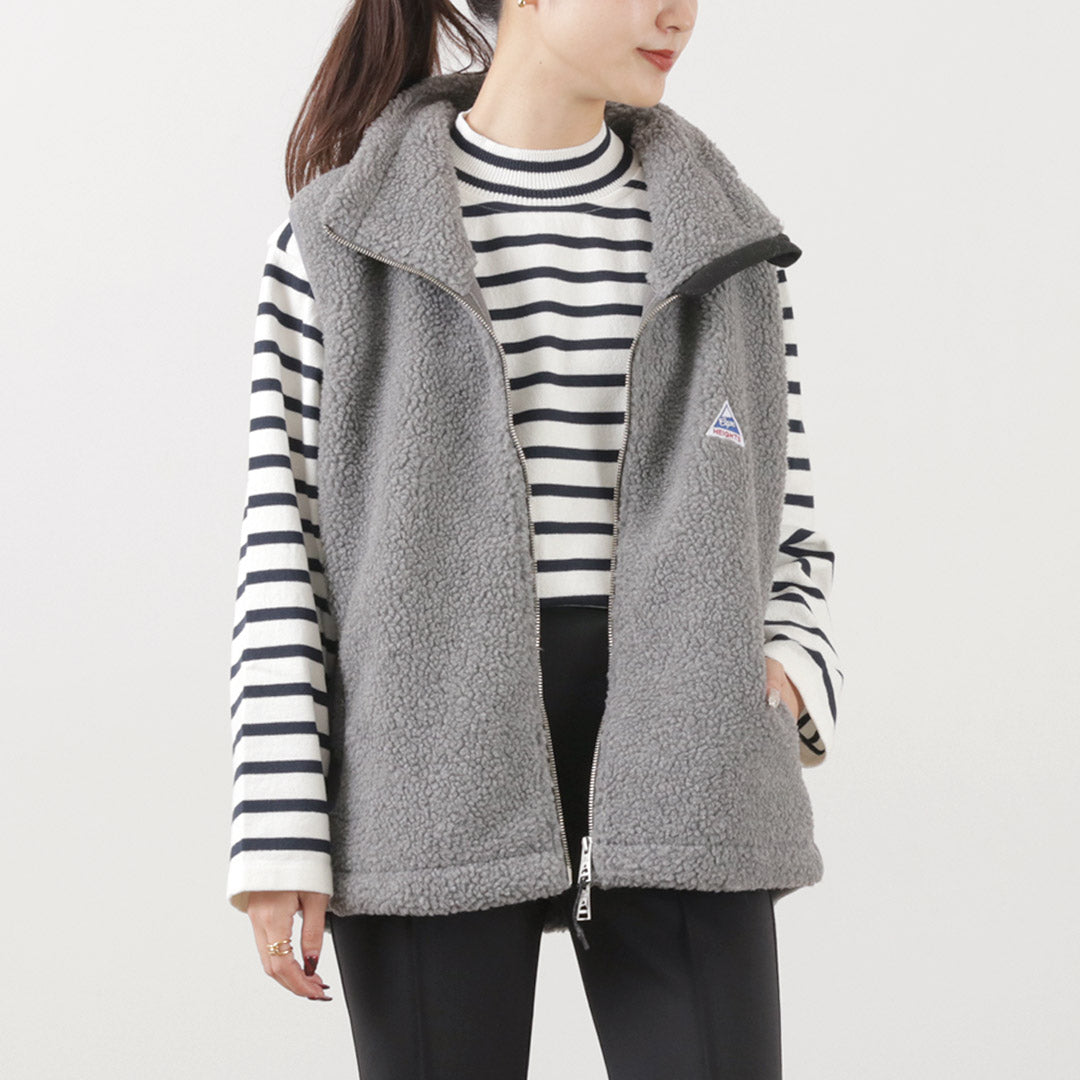 【30%OFF】CAPE HEIGHTS(ケープハイツ) ブレイクハート ジレ ボンディング フリースベスト
