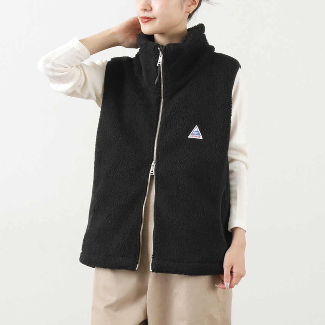 【30%OFF】CAPE HEIGHTS(ケープハイツ) ブレイクハート ジレ ボンディング フリースベスト