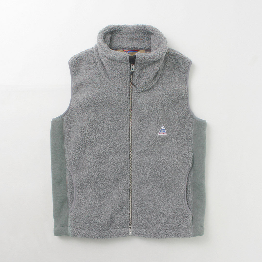 【30%OFF】CAPE HEIGHTS(ケープハイツ) ブレイクハート ジレ ボンディング フリースベスト