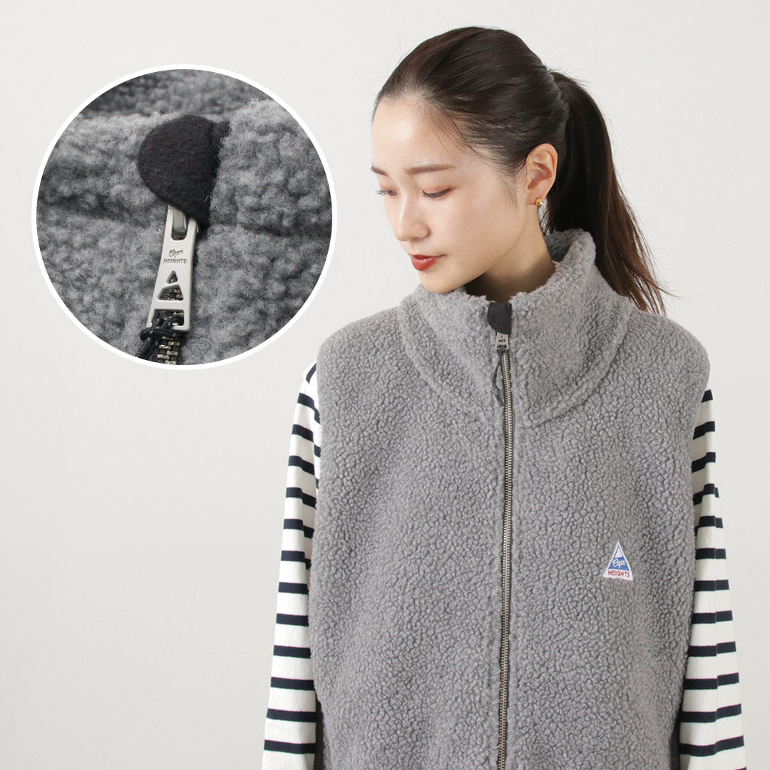 【30%OFF】CAPE HEIGHTS(ケープハイツ) ブレイクハート ジレ ボンディング フリースベスト