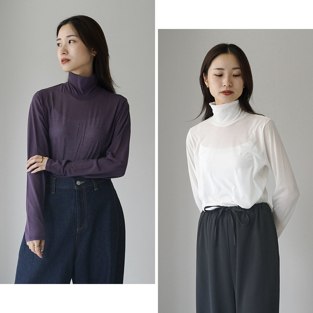 mizuiro ind(ミズイロインド) ハイネックプルオーバー