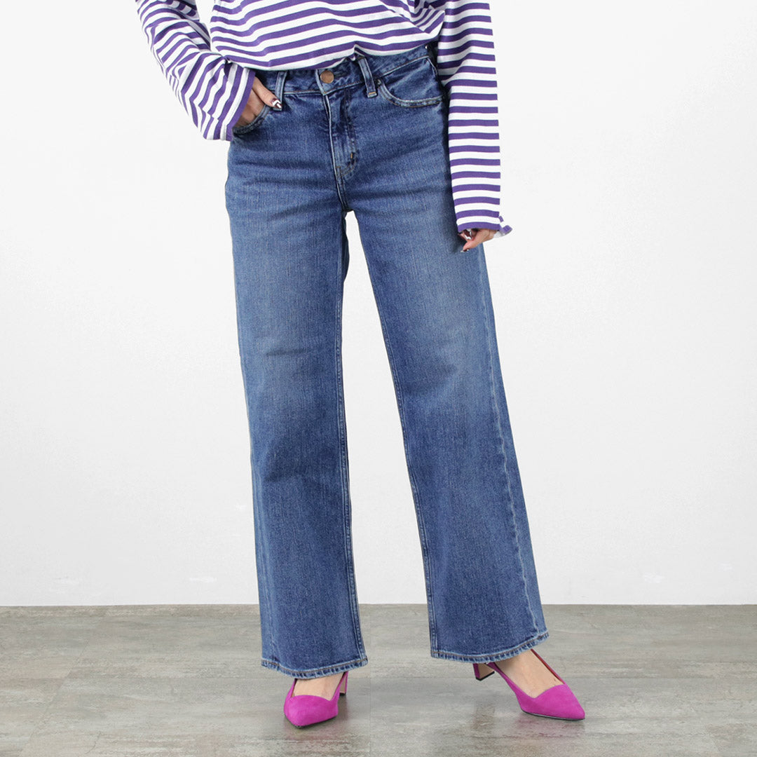 【30%OFF】RED CARD(レッドカード) フレディ ローライズ ワイドバギーデニム