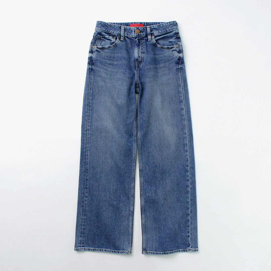 【30%OFF】RED CARD(レッドカード) フレディ ローライズ ワイドバギーデニム