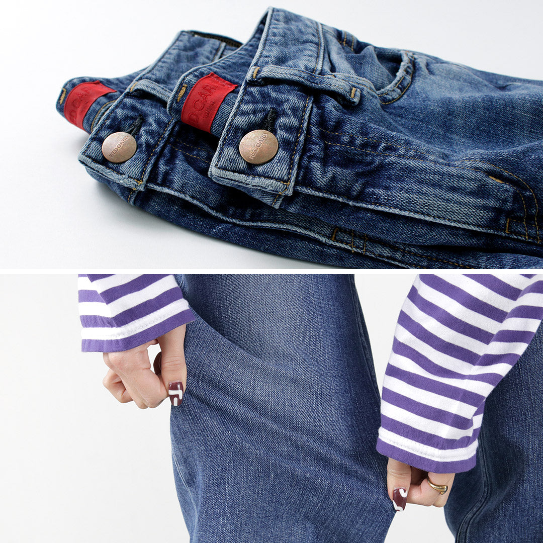 【30%OFF】RED CARD(レッドカード) フレディ ローライズ ワイドバギーデニム