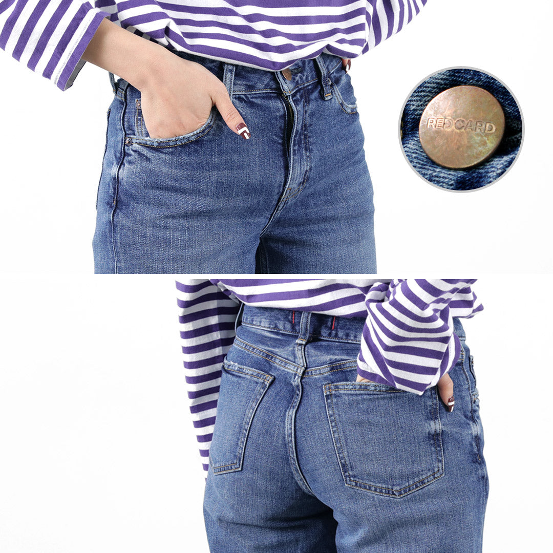 【30%OFF】RED CARD(レッドカード) フレディ ローライズ ワイドバギーデニム