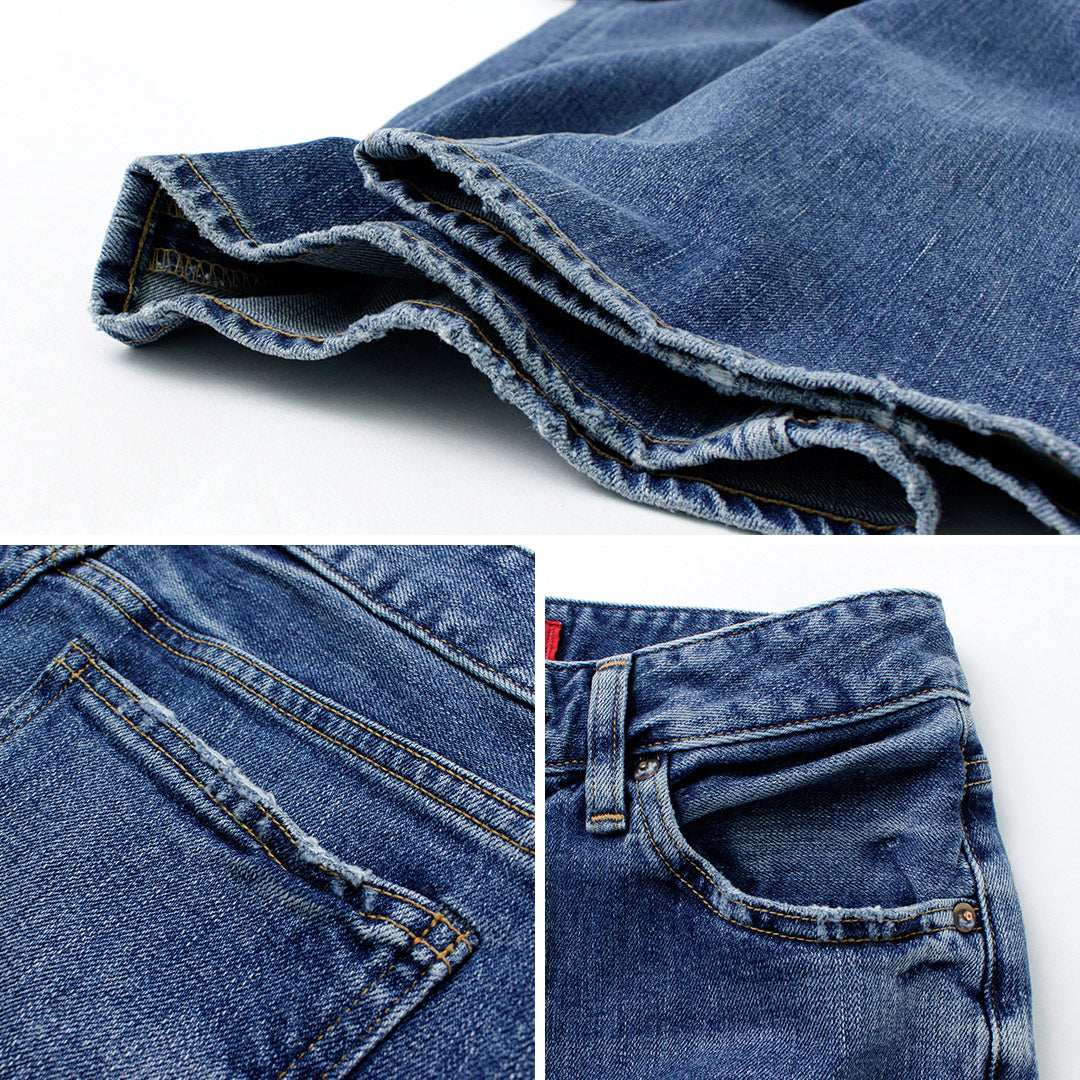 【30%OFF】RED CARD(レッドカード) フレディ ローライズ ワイドバギーデニム