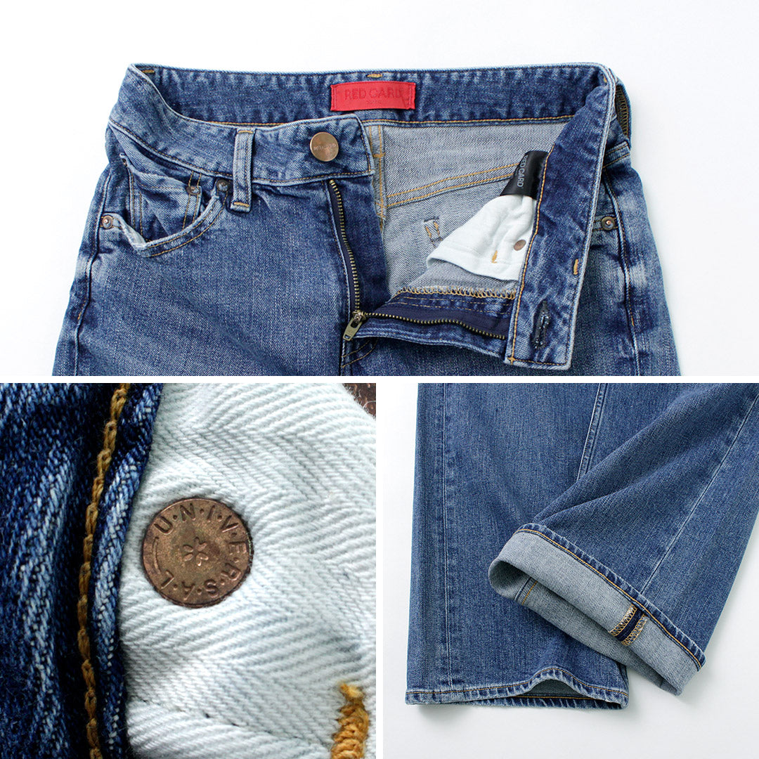 【30%OFF】RED CARD(レッドカード) フレディ ローライズ ワイドバギーデニム
