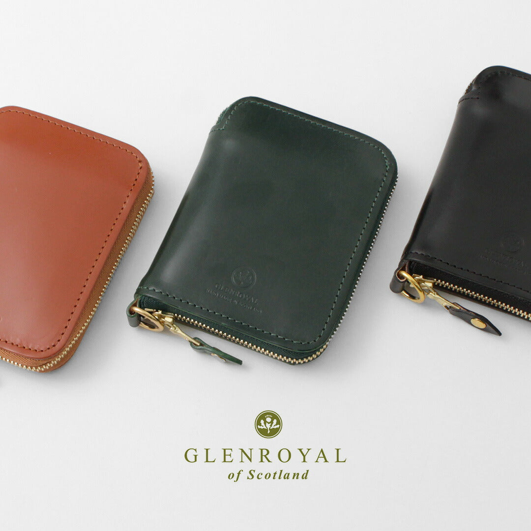 【正規品】GLENROYAL(グレンロイヤル) アラウンドジップ スモールウォレット