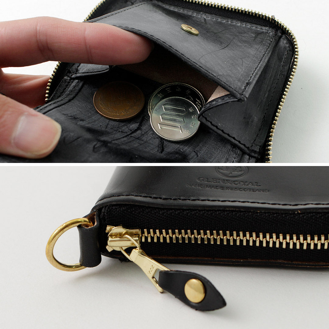 【正規品】GLENROYAL(グレンロイヤル) アラウンドジップ スモールウォレット