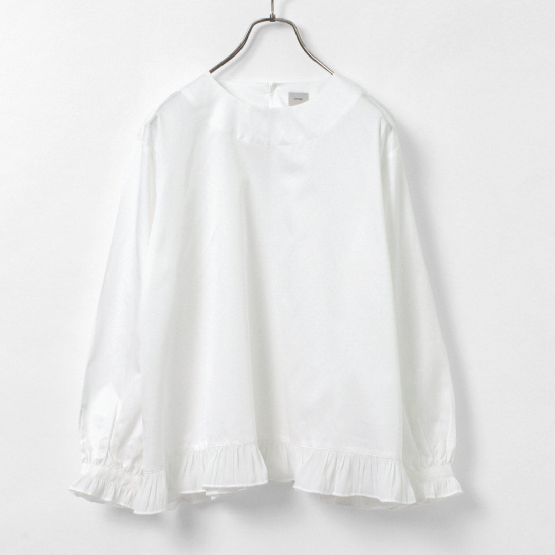 TUMUGU(ツムグ) コットンサテン プルオーバー