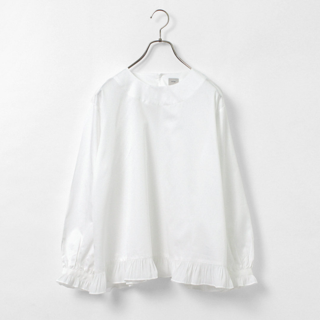 TUMUGU(ツムグ) コットンサテン プルオーバー