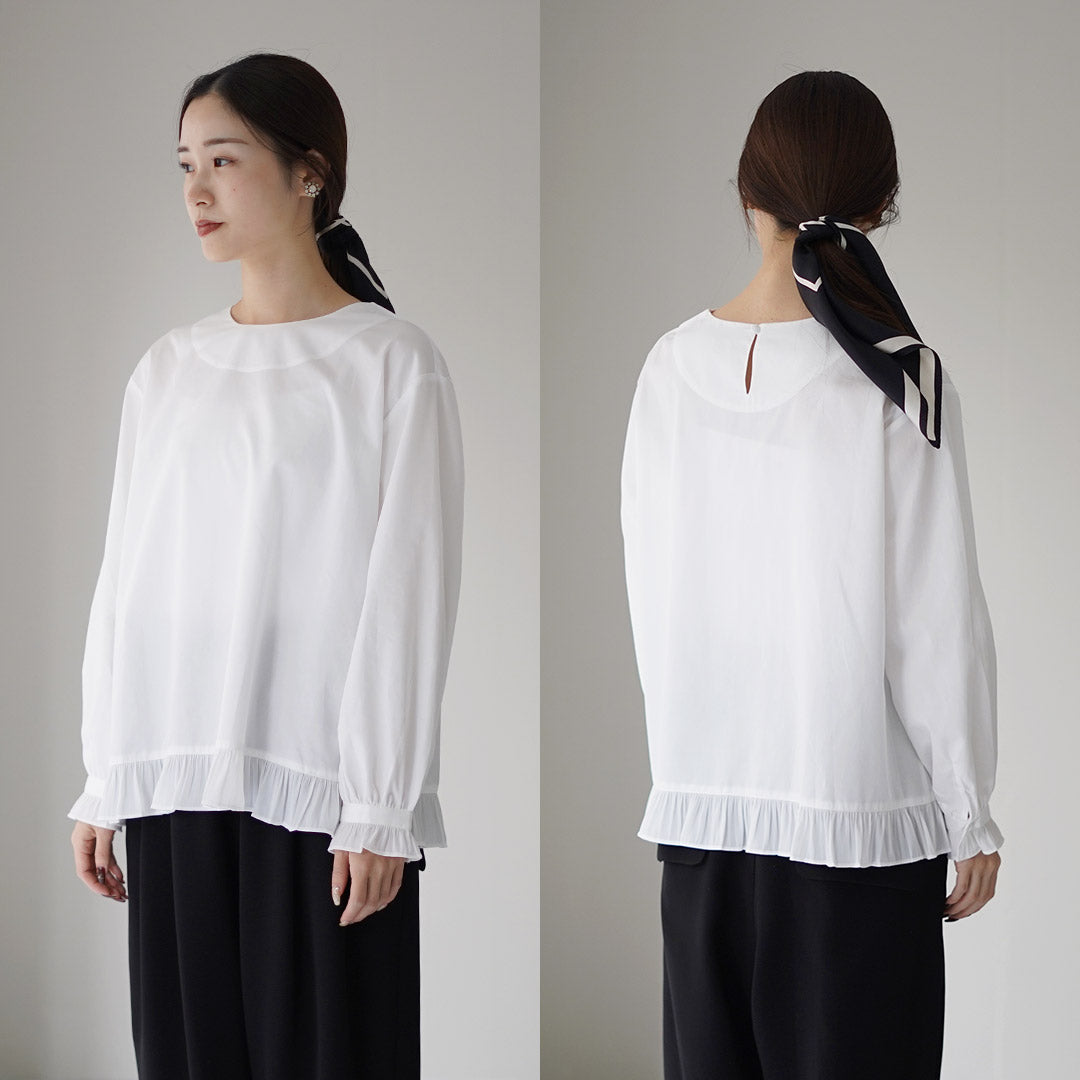 TUMUGU(ツムグ) コットンサテン プルオーバー