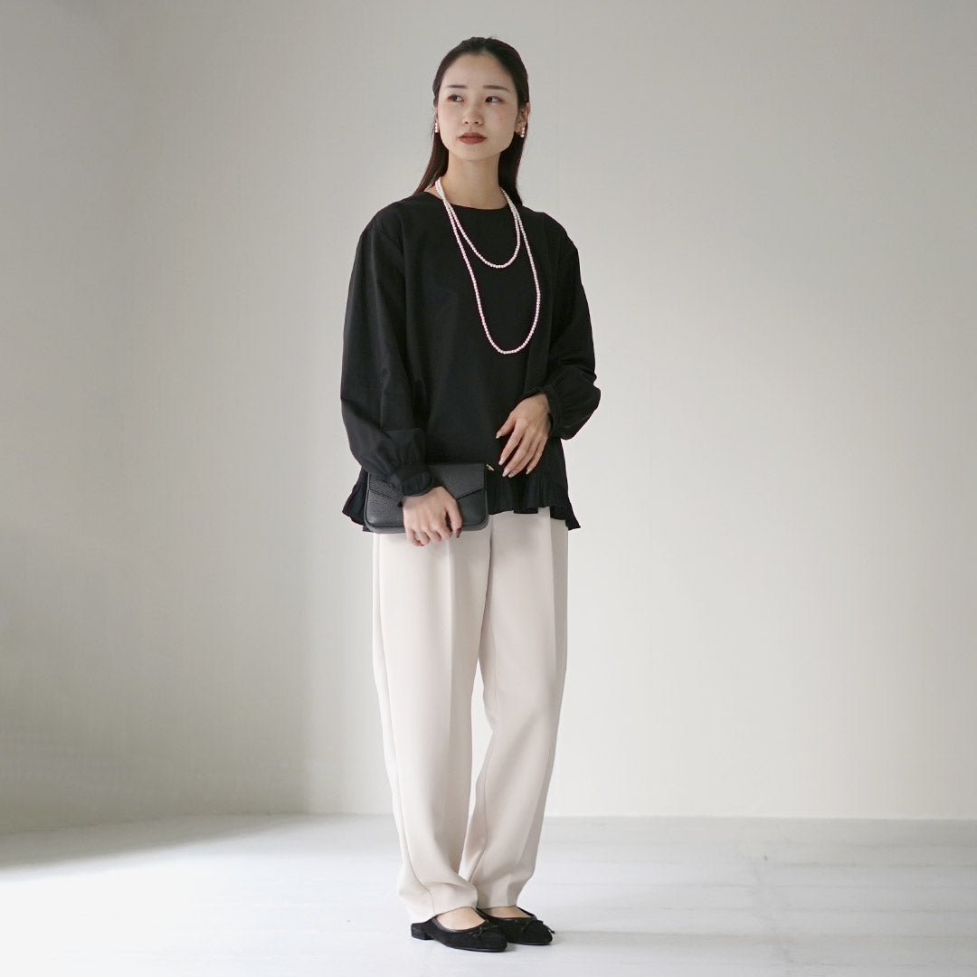 TUMUGU(ツムグ) コットンサテン プルオーバー