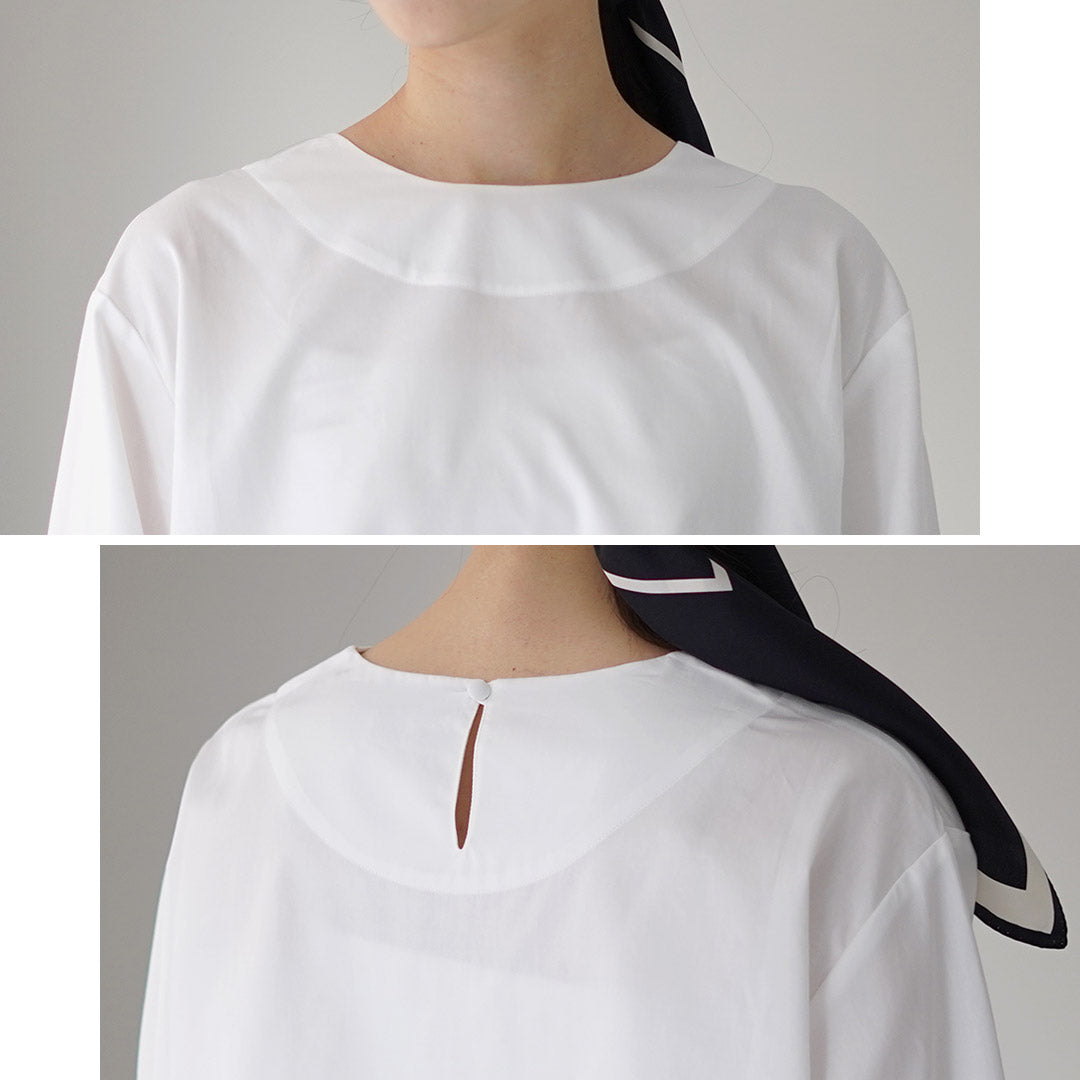 TUMUGU(ツムグ) コットンサテン プルオーバー