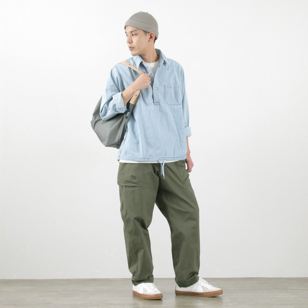 【30%OFF】REPRODUCTION OF FOUND(リプロダクション オブ ファウンド) ジャーマン ミリタリー トレーナー シュリンクレザー