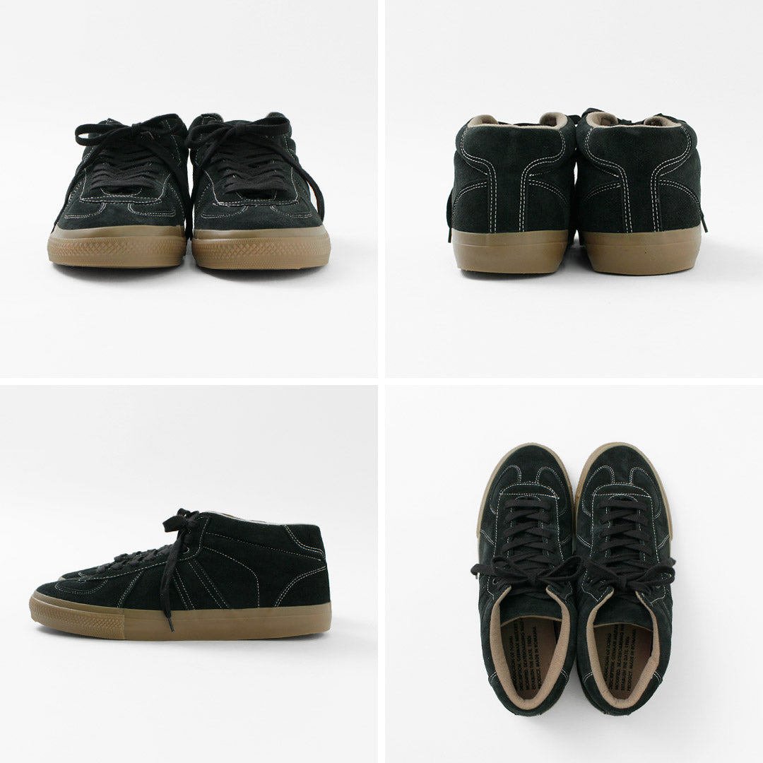 【50%OFF】REPRODUCTION OF FOUND(リプロダクション オブ ファウンド) ジャーマン ミリタリー トレーナー シュリンクレザー ハーフカット