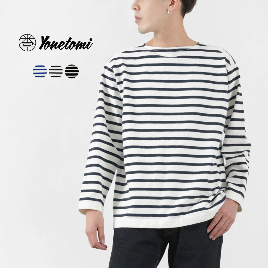 【30%OFF】YONETOMI NEW BASIC(ヨネトミニューベーシック) ウェーブ コットン バスクニットプルオーバー