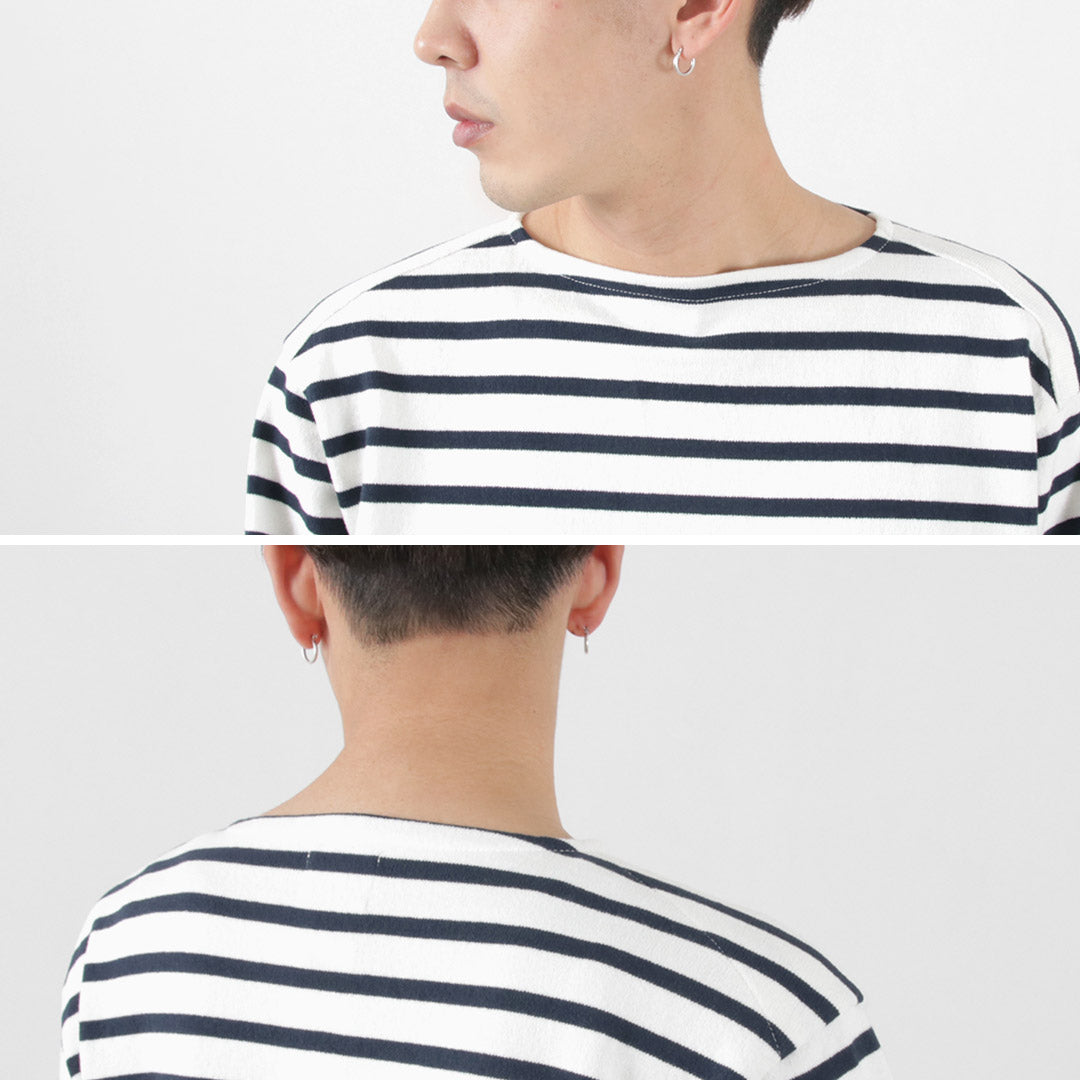 【30%OFF】YONETOMI NEW BASIC(ヨネトミニューベーシック) ウェーブ コットン バスクニットプルオーバー