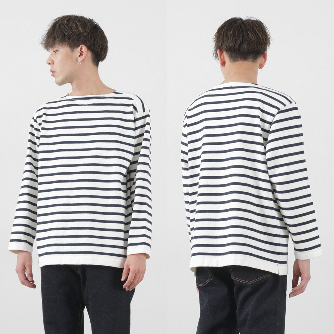 【30%OFF】YONETOMI NEW BASIC(ヨネトミニューベーシック) ウェーブ コットン バスクニットプルオーバー