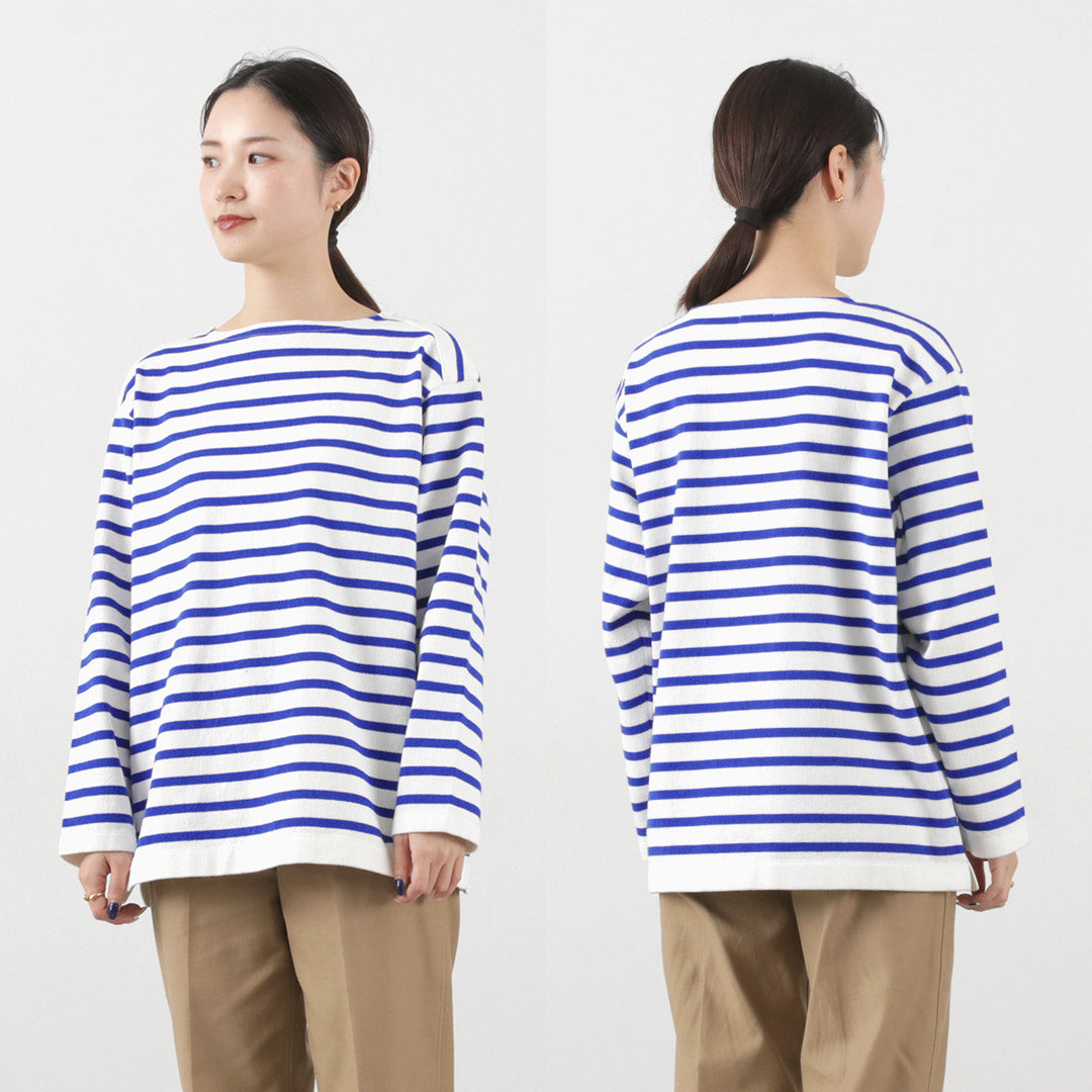 【30%OFF】YONETOMI NEW BASIC(ヨネトミニューベーシック) ウェーブ コットン バスクニットプルオーバー
