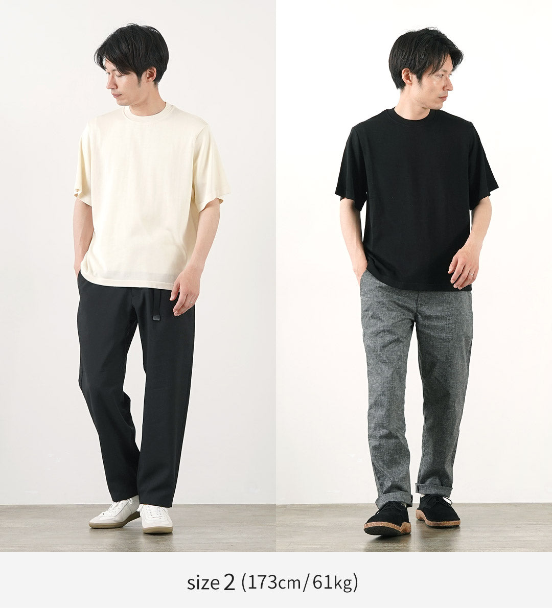 YONETOMI NEW BASIC(ヨネトミニューベーシック)ヘビーウエイト シルクニット Tシャツ