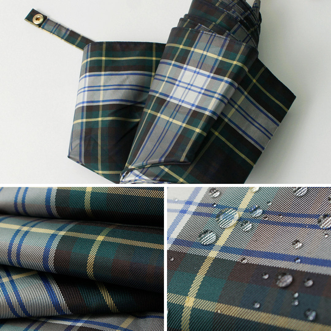 TRADITIONAL WEATHERWEAR(トラディショナル ウェザーウェア) フォールディング バンブー ミニ チェック 折り畳み傘