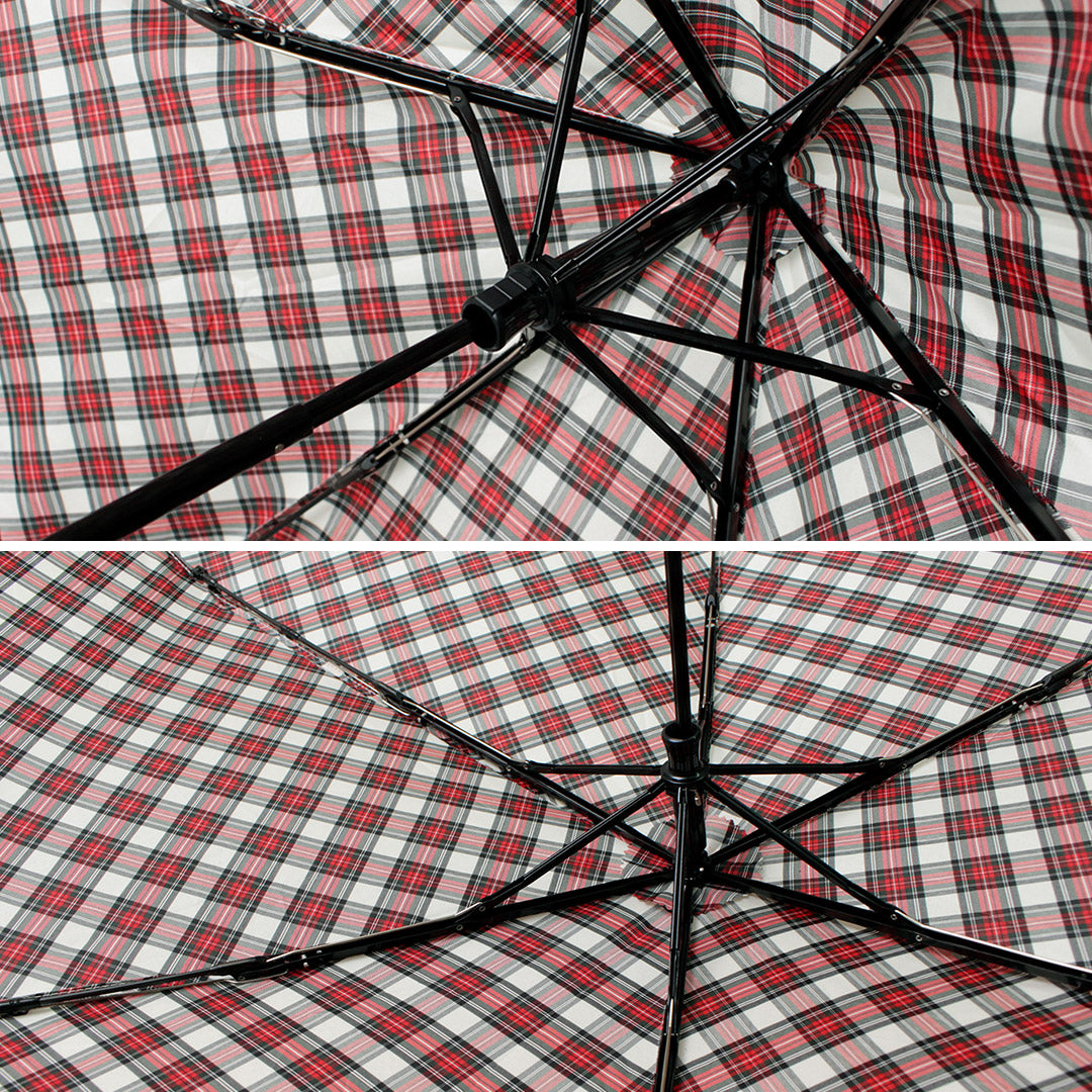 TRADITIONAL WEATHERWEAR(トラディショナル ウェザーウェア) フォールディング バンブー ミニ チェック 折り畳み傘