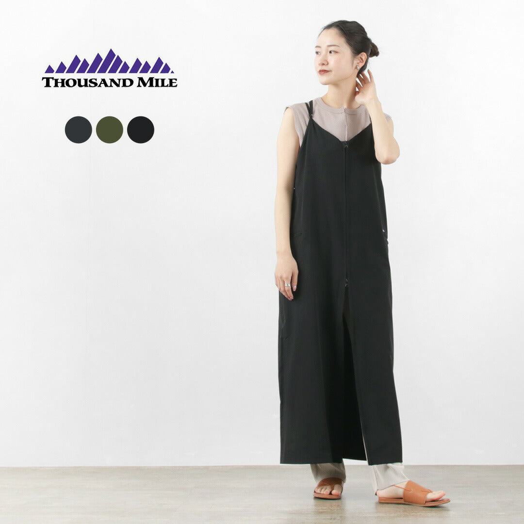 【20%OFF】THOUSAND MILE(サウザンドマイル) フロントジップ ワンピース 2023年モデル