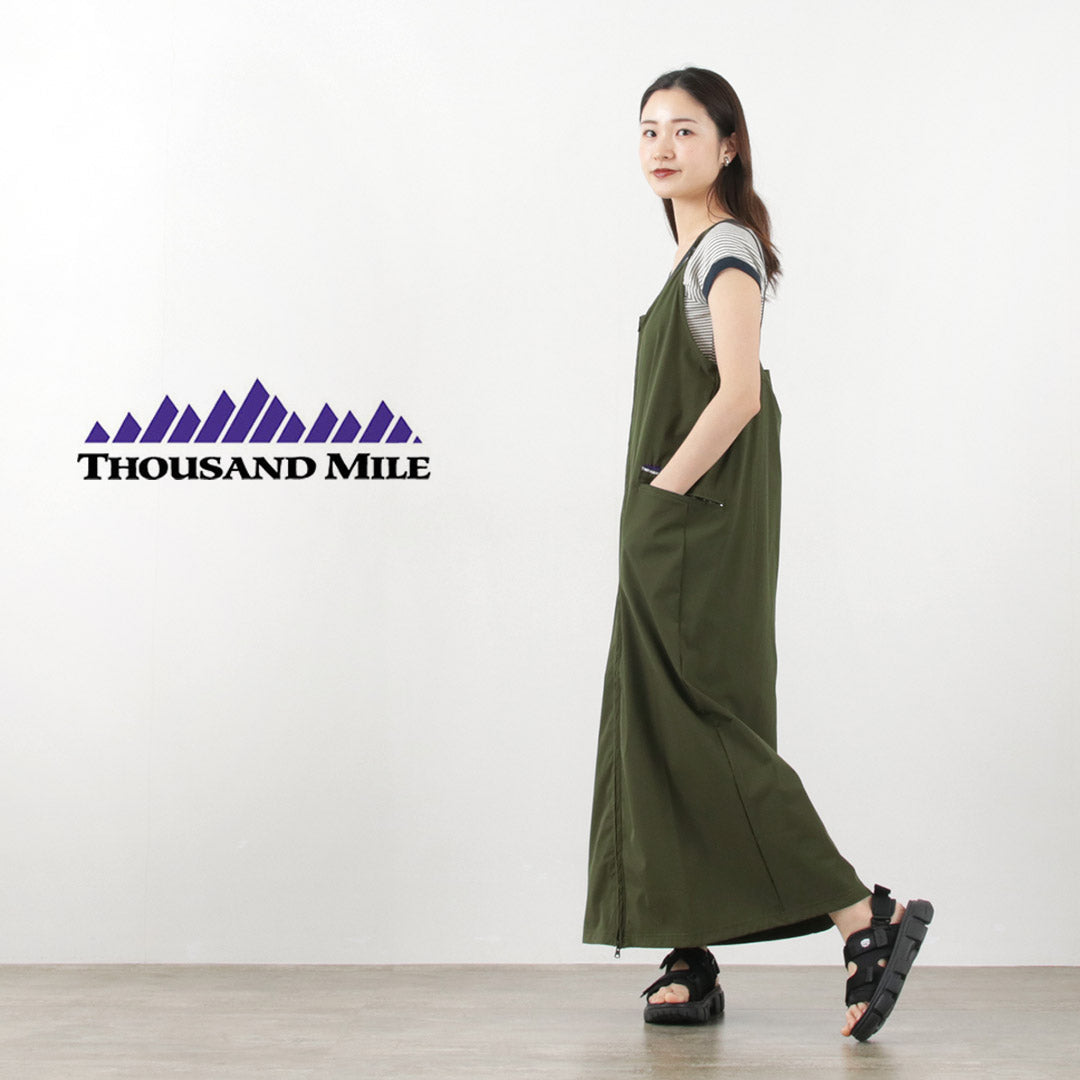 【20%OFF】THOUSAND MILE(サウザンドマイル) フロントジップ ワンピース 2023年モデル