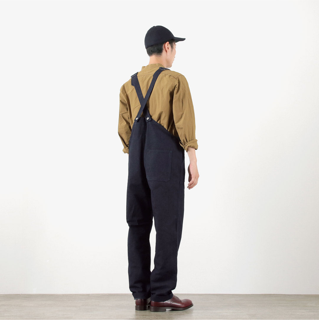 FOB FACTORY(FOBファクトリー) F0517 デニムオーバーオール ワンウォッシュ