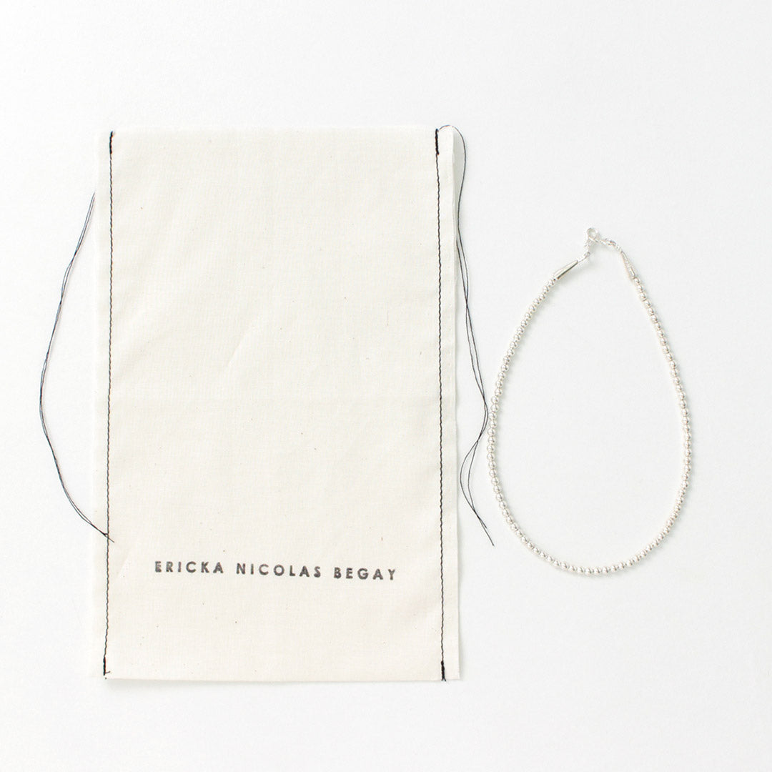 ERICKA NICOLAS BEGAY(エリッカ ニコラス ビゲイ) 4mmボールチェーンネックレス 40cm