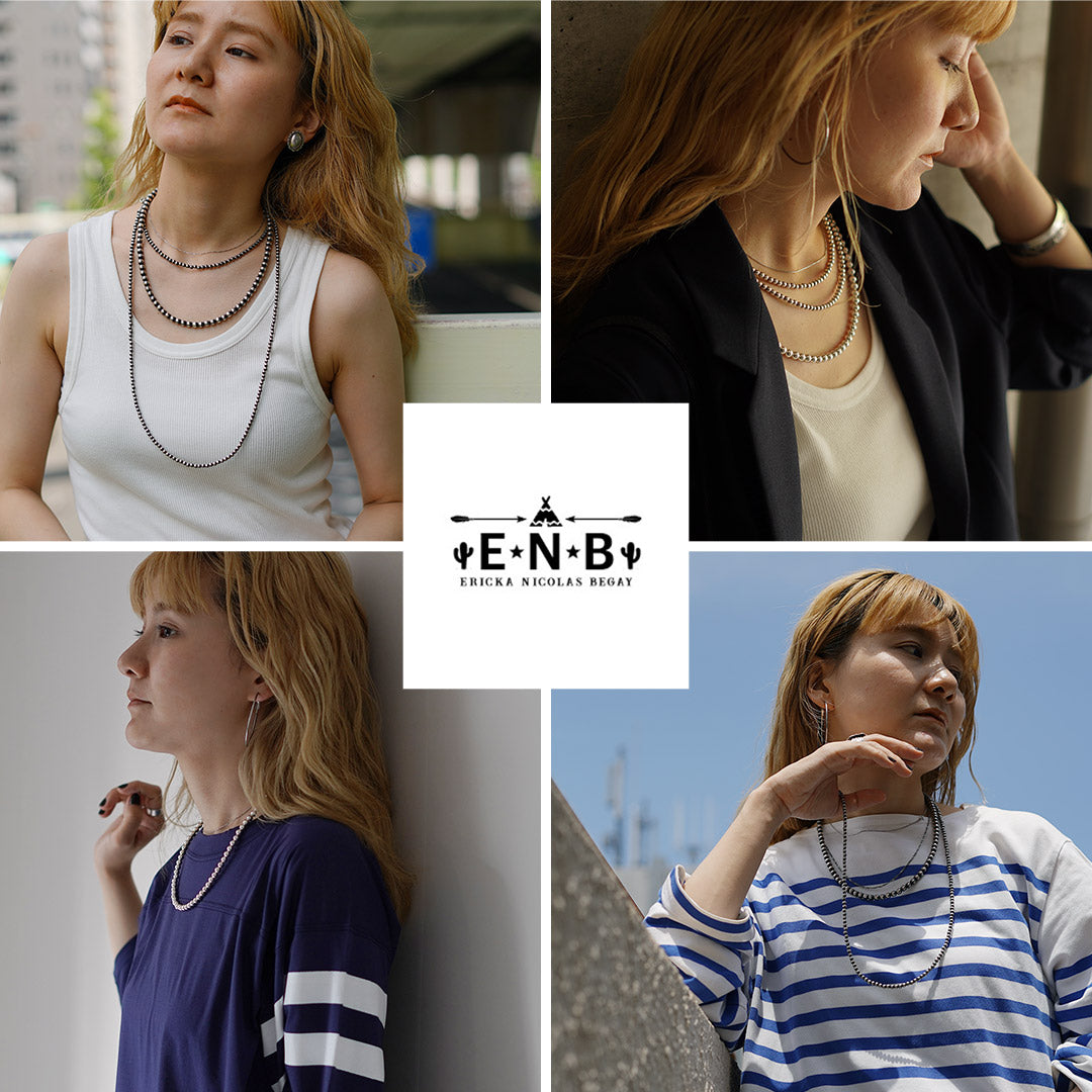 ERICKA NICOLAS BEGAY(エリッカ ニコラス ビゲイ) 6mmボールチェーンネックレス 50cm