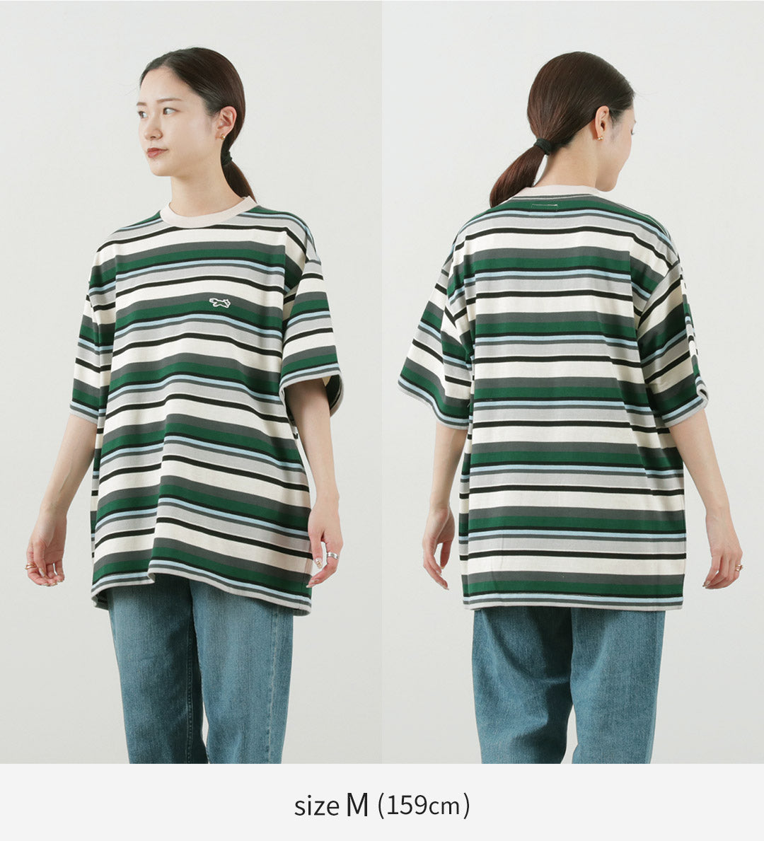 【30%OFF】THE FOX(ザ フォックス) フォックス マルチボーダー Tシャツ