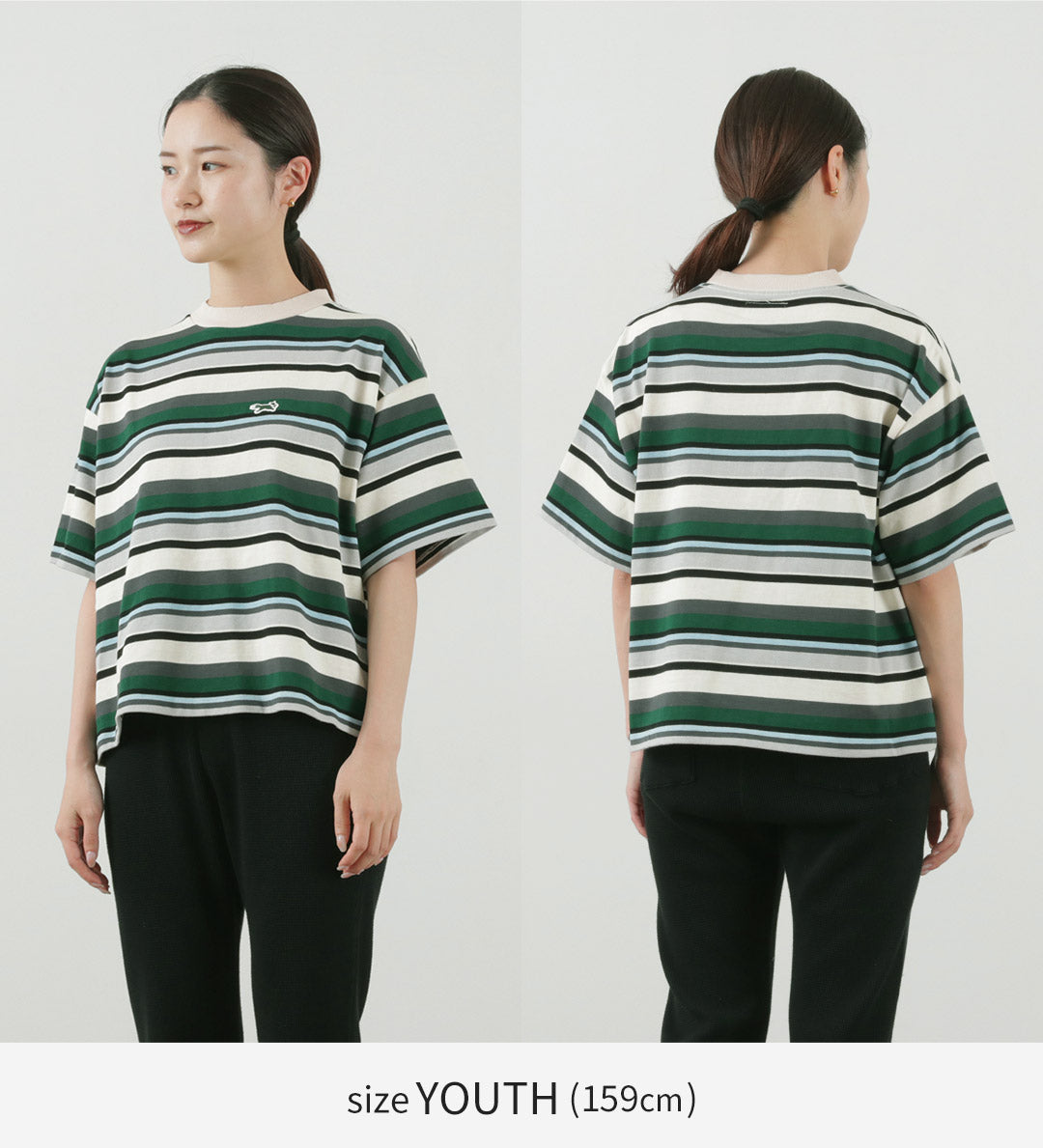 【30%OFF】THE FOX(ザ フォックス) フォックス マルチボーダー Tシャツ