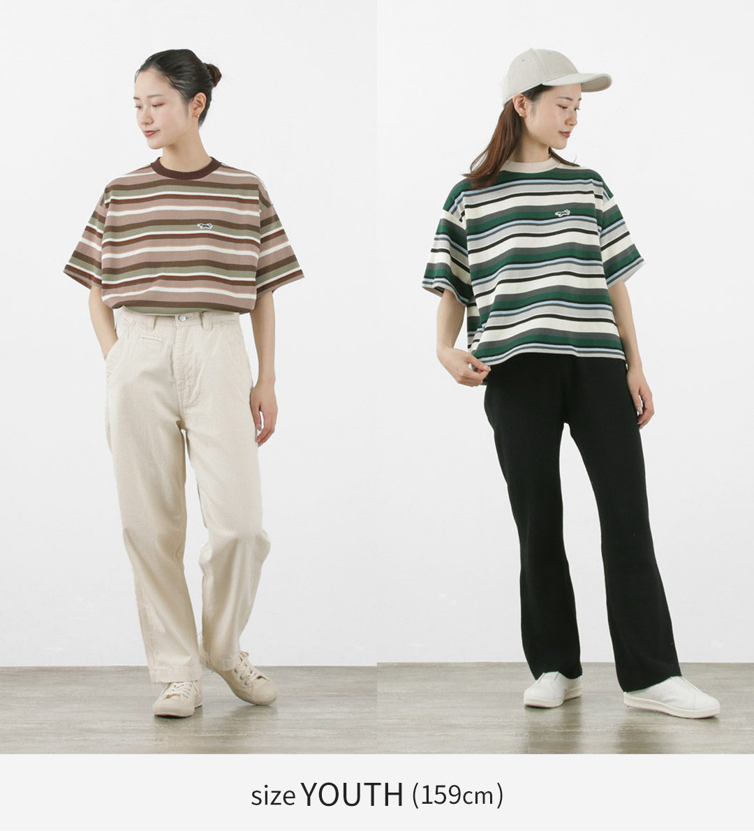 【30%OFF】THE FOX(ザ フォックス) フォックス マルチボーダー Tシャツ