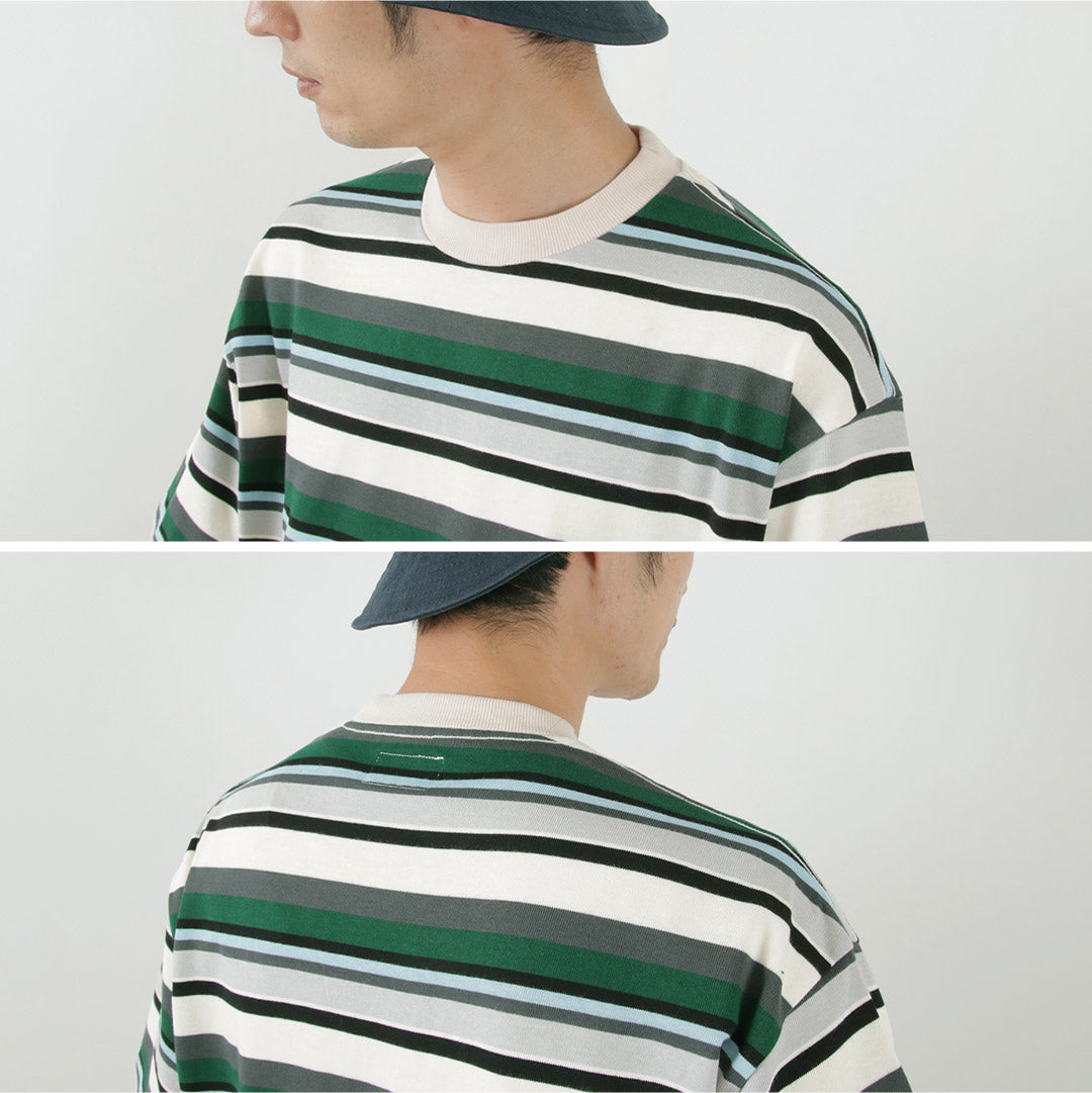 【30%OFF】THE FOX(ザ フォックス) フォックス マルチボーダー Tシャツ