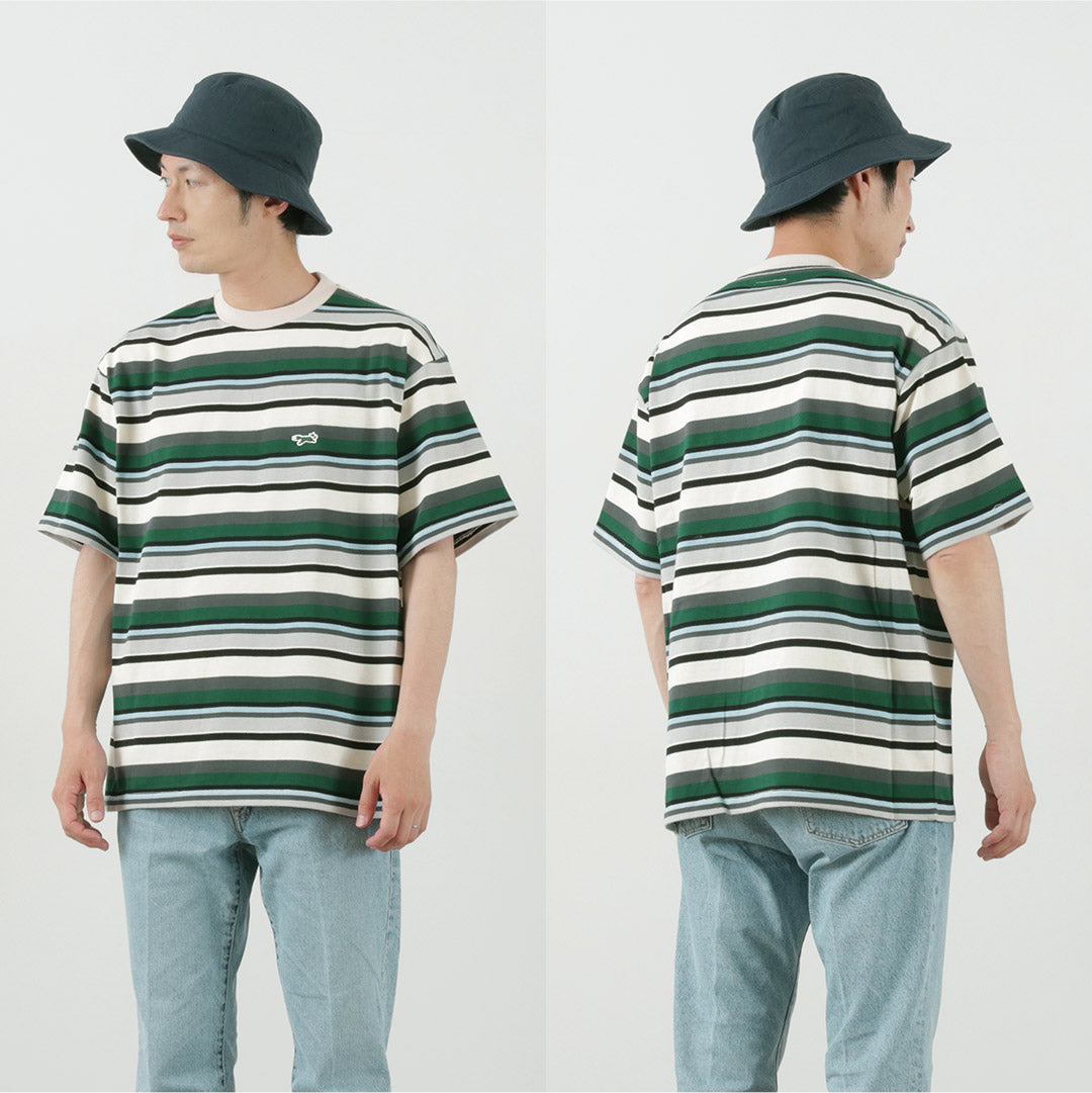【30%OFF】THE FOX(ザ フォックス) フォックス マルチボーダー Tシャツ