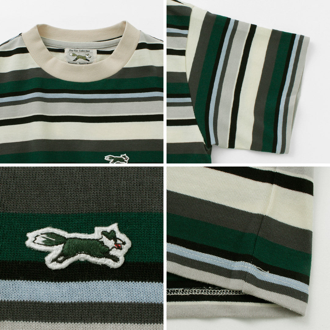 【30%OFF】THE FOX(ザ フォックス) フォックス マルチボーダー Tシャツ