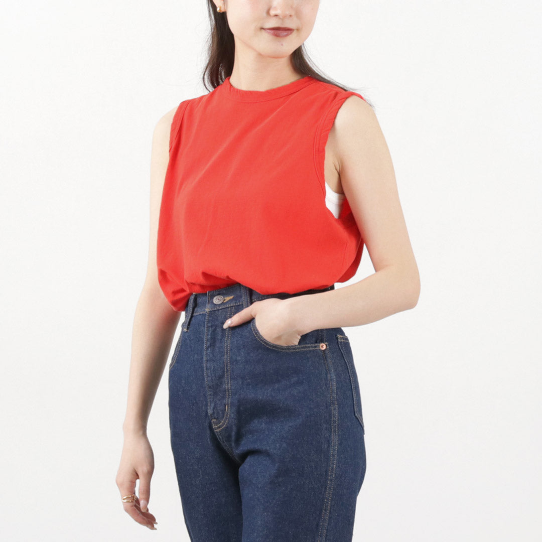 【30%OFF】SHINZONE(シンゾーン) ハイツイストコットン スリーブレスカットソー 2024年モデル 23MMSCU02