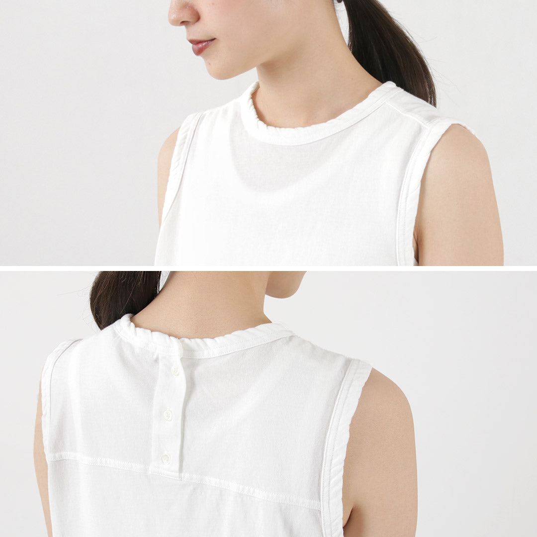 【30%OFF】SHINZONE(シンゾーン) ハイツイストコットン スリーブレスカットソー 2024年モデル 23MMSCU02