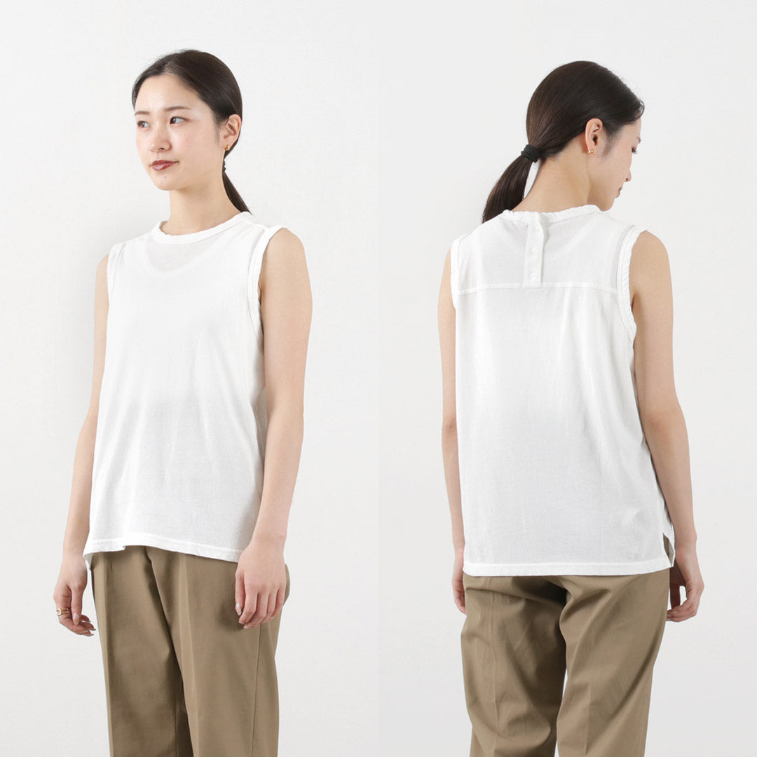 【30%OFF】SHINZONE(シンゾーン) ハイツイストコットン スリーブレスカットソー 2024年モデル 23MMSCU02