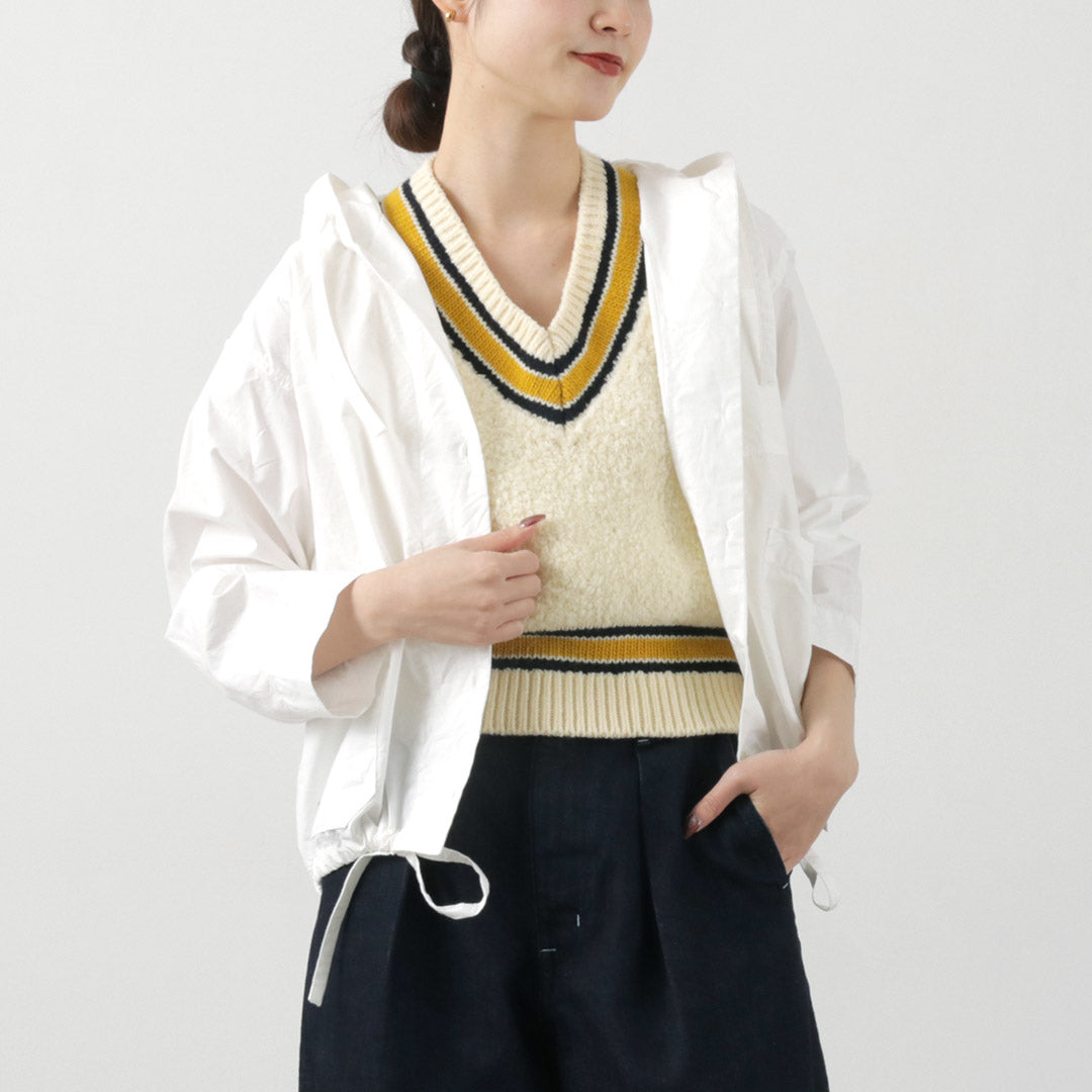 MIDIUMI(ミディウミ) フーデッド ショートシャツ