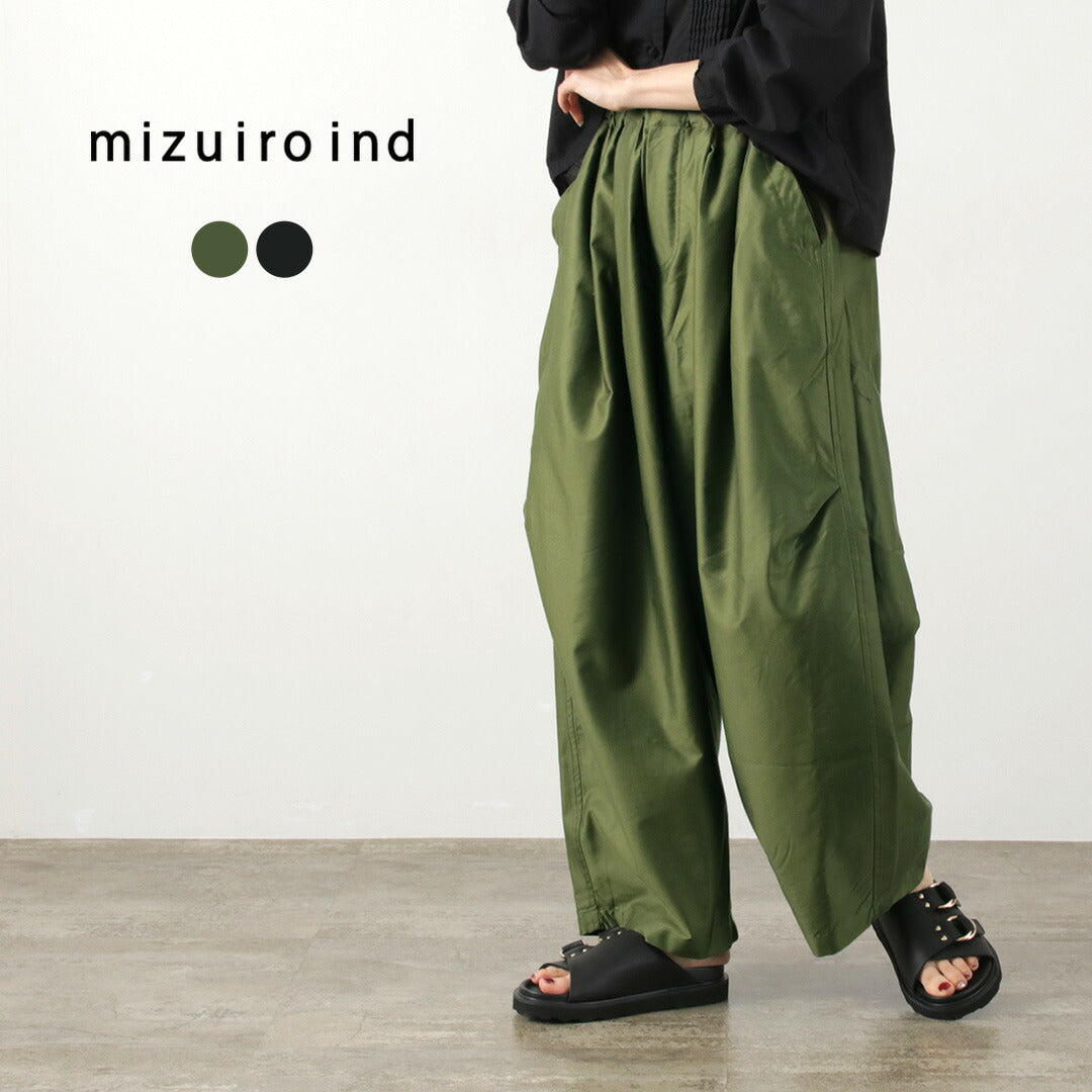 mizuiro ind(ミズイロインド) モールスキン ワイドカーゴパンツ